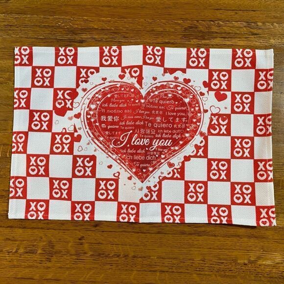 Valentines Placemats Set of 4 NWT - Picture 5 of 9